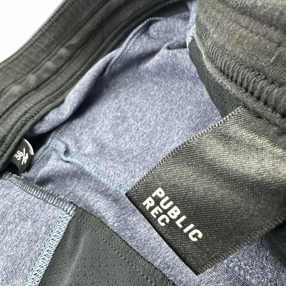 Public Rec All Day Every Day Jogger Mens 36/28 Navy Blue Heathered Stretch Pants